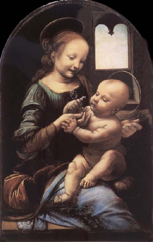 LEONARDO da Vinci The madonna with the Children oil painting picture